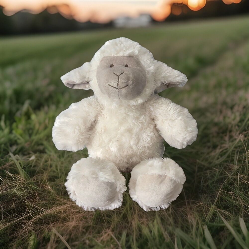 Vintage Pier 1 One Imports Plush Lamb Sheep 15” Stuff Animal Soft Toy Cream Ewe